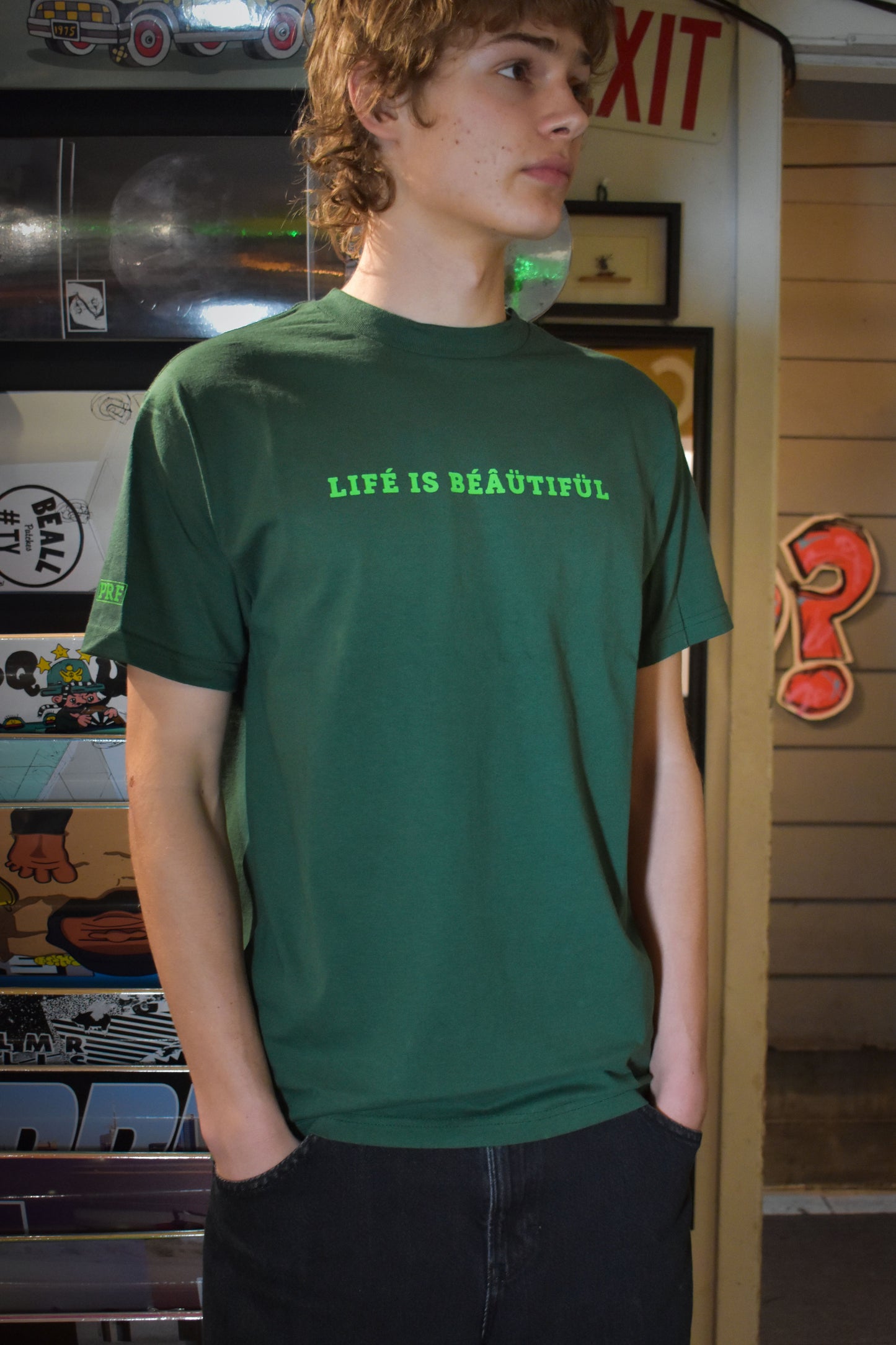 Pablo Life Is Beautiful Green Tee
