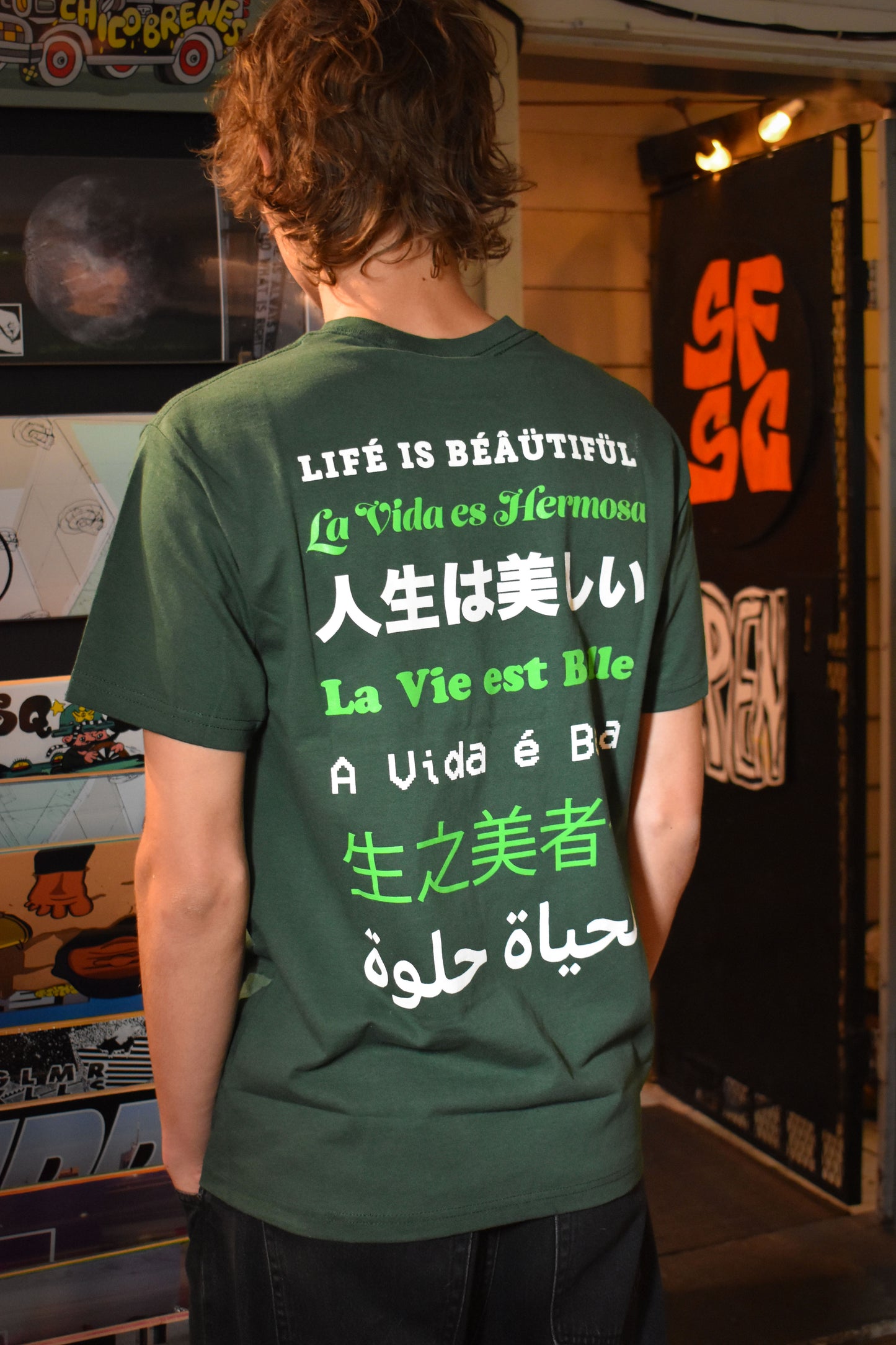 Pablo Life Is Beautiful Green Tee