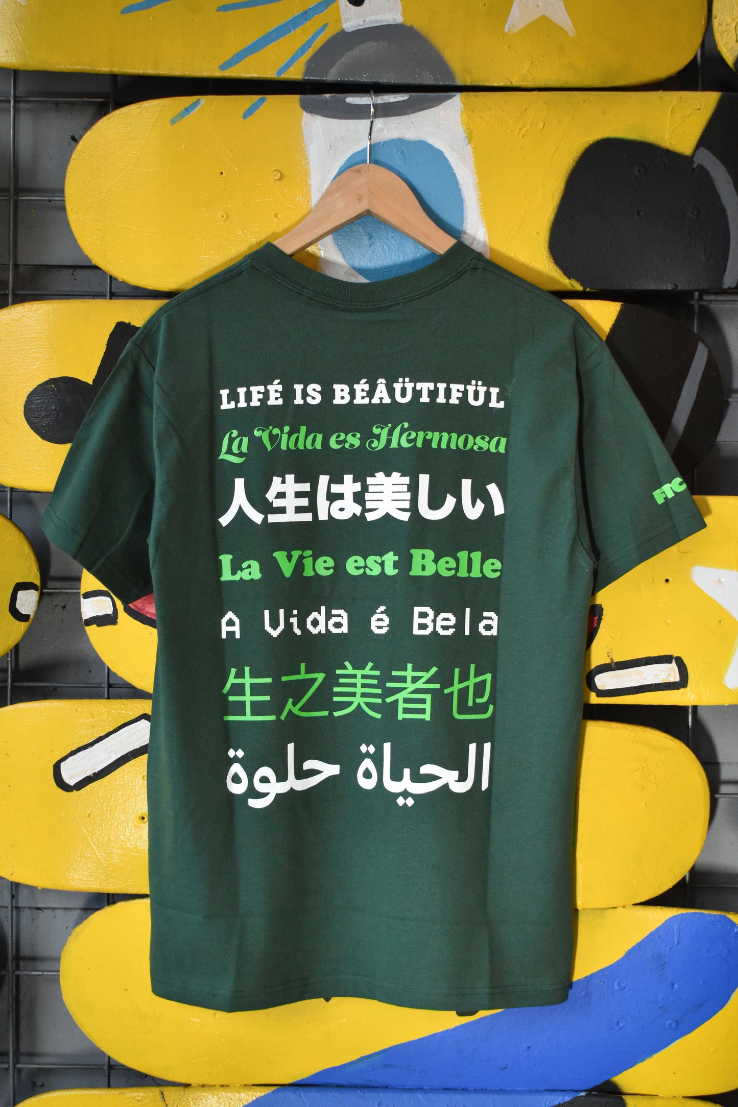 Pablo Life Is Beautiful Green Tee