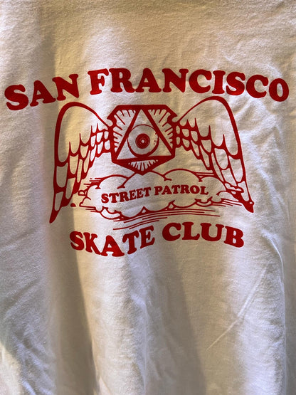 Skate Patrol White Tee